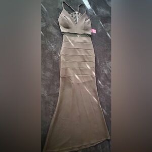 New maxi dress black size M